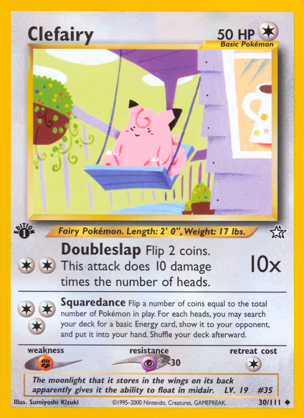 Clefairy 30/111 Pokemon card