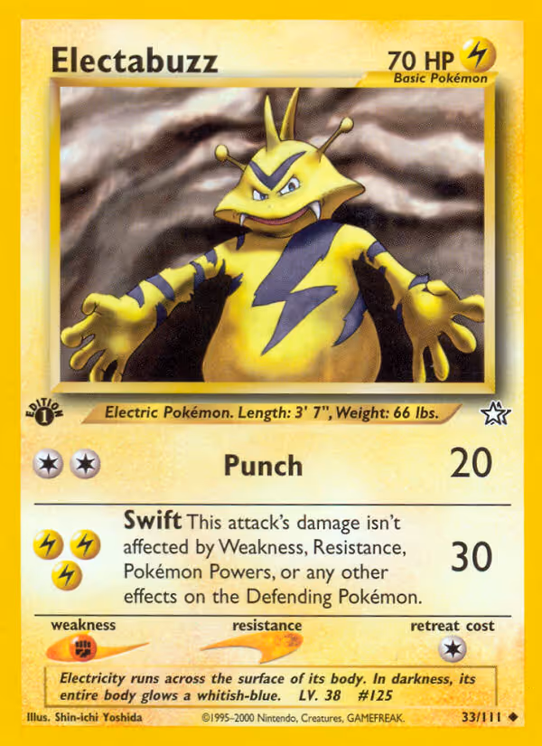 Electabuzz 33/111 Pokemon card