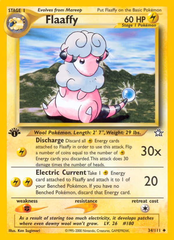 Flaaffy 34/111 Pokemon card