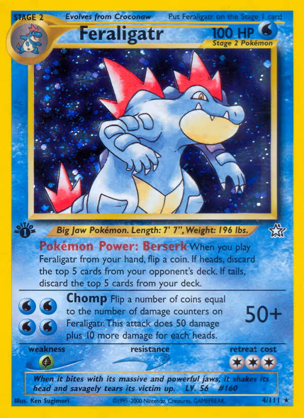 Feraligatr 4/111 Pokemon card