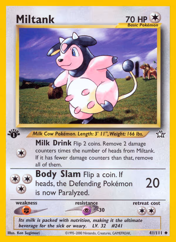 Miltank 41/111 Pokemon card