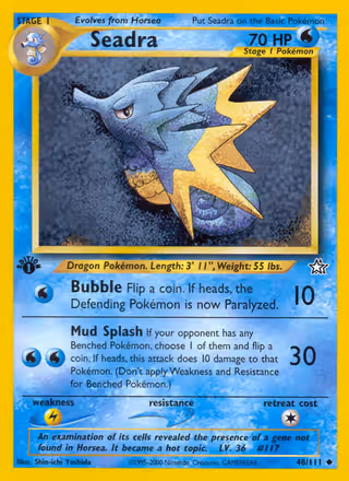 Seadra 48/111 Pokemon card