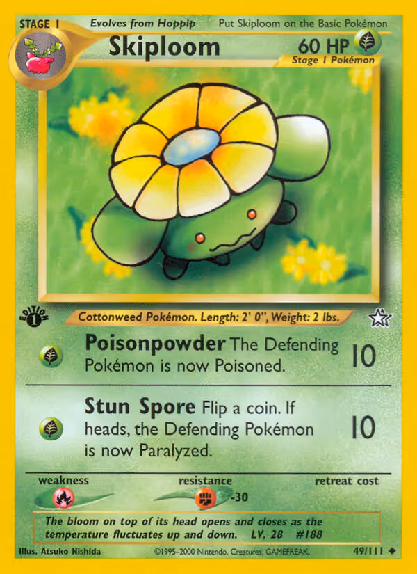 Skiploom 49/111 Pokemon card