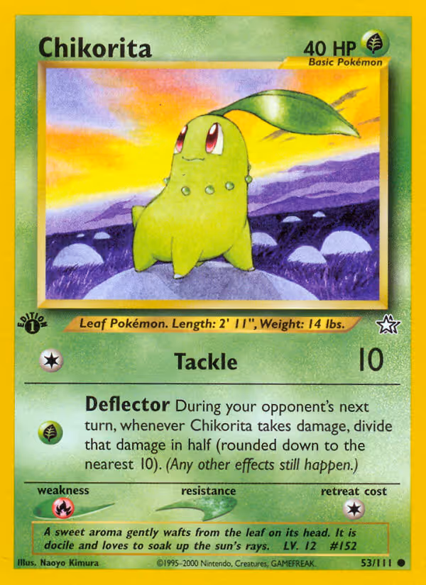 Chikorita 53/111 Pokemon card