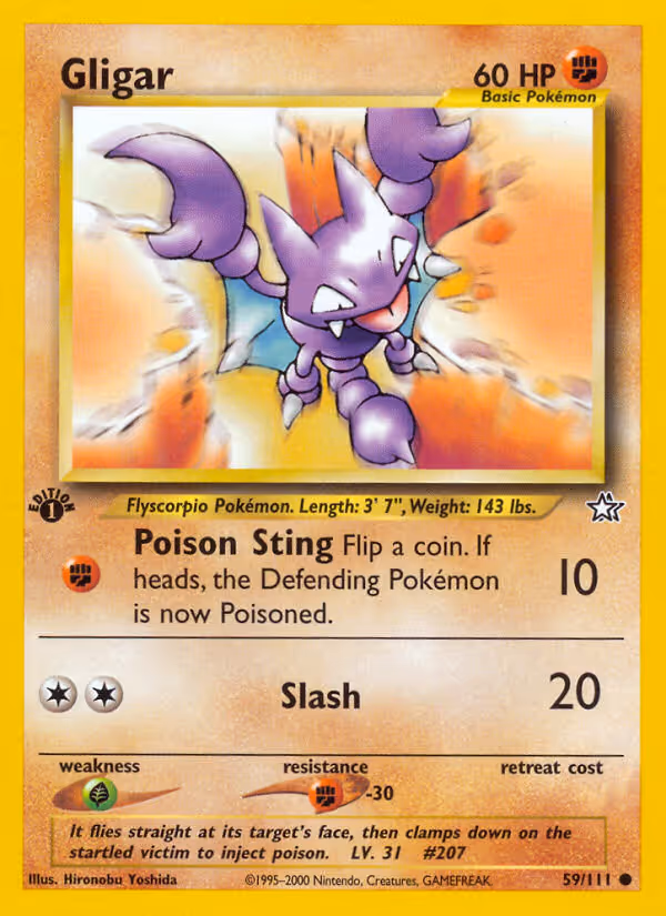 Gligar 59/111 Pokemon card