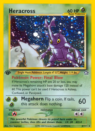 Heracross 6/111 Pokemon card