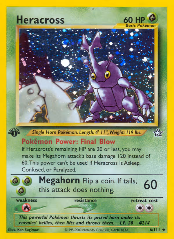 Heracross 6/111 Pokemon card
