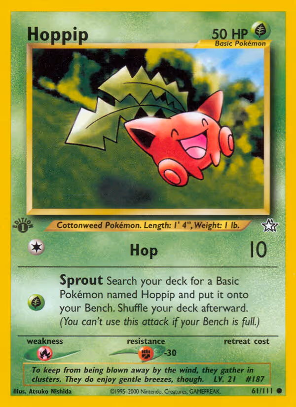 Hoppip 61/111 Pokemon card