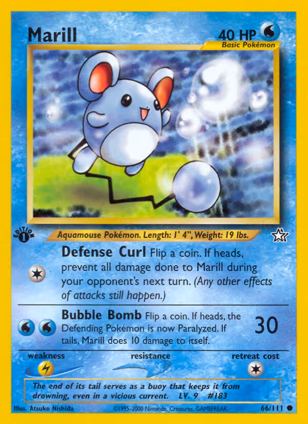 Marill 66/111 Pokemon card