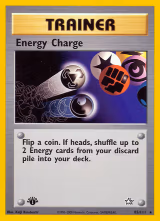 Energy Charge 85/111 Pokemon card