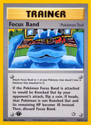 Focus Band 86/111 Pokemon card