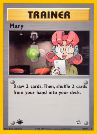 Mary 87/111 Pokemon card