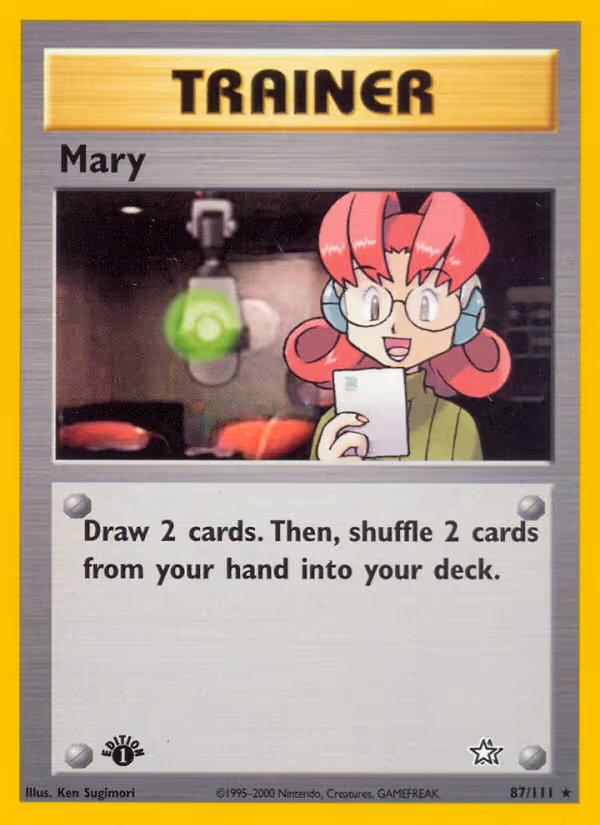 Mary 87/111 Pokemon card