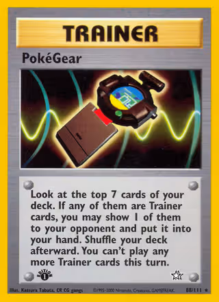 PokéGear 88/111 Pokemon card