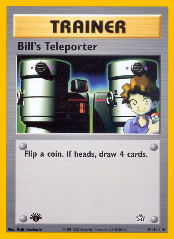Bill's Teleporter 91/111 Pokemon card