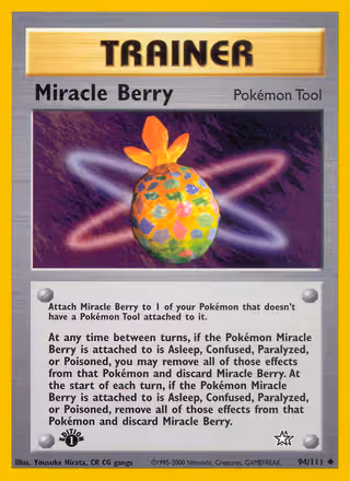 Miracle Berry 94/111 Pokemon card