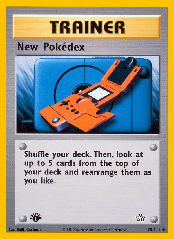 New Pokédex 95/111 Pokemon card