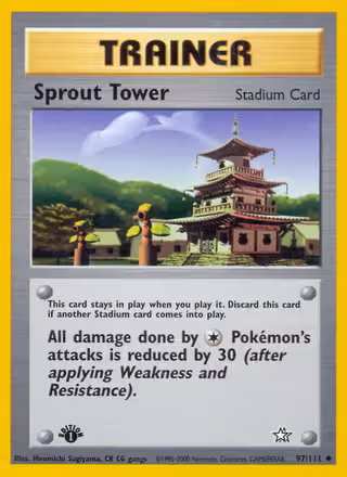 Sprout Tower 97/111 Pokemon card