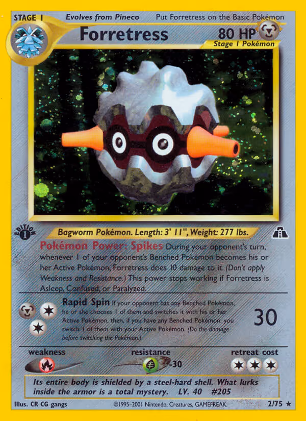 Forretress 2/75 Pokemon card