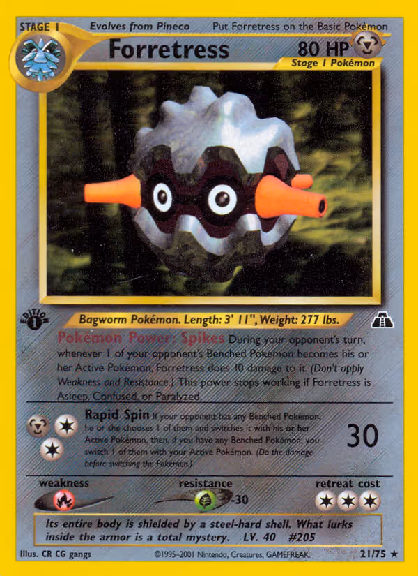 Forretress 21/75 Pokemon card