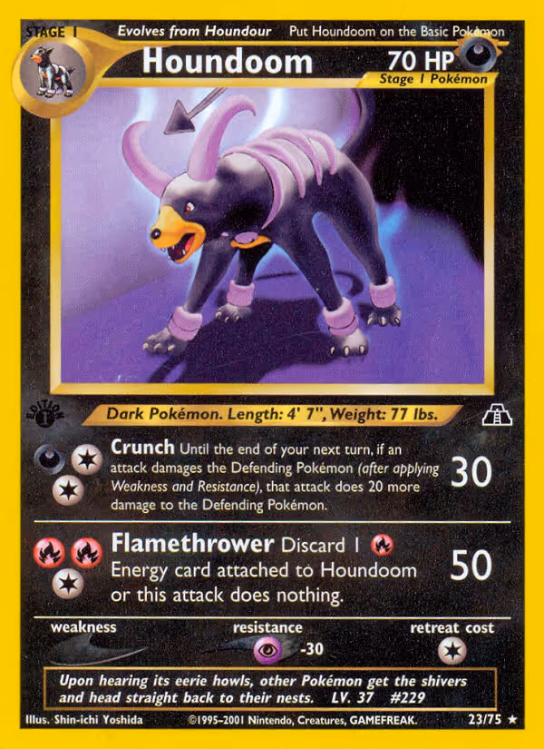 Houndoom 23/75 Pokemon card