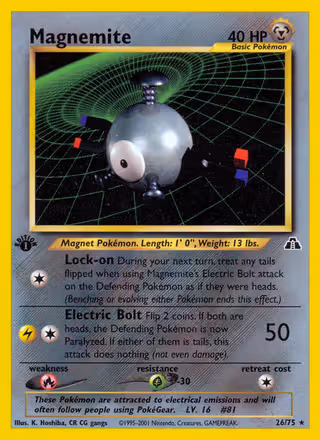 Magnemite 26/75 Pokemon card