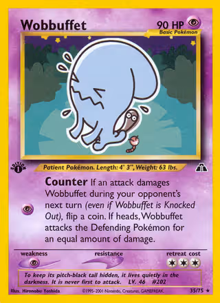 Wobbuffet 35/75 Pokemon card