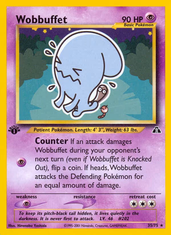 Wobbuffet 35/75 Pokemon card