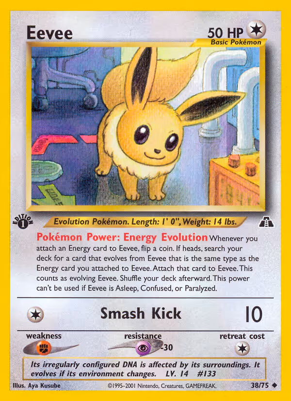 Eevee 38/75 Pokemon card