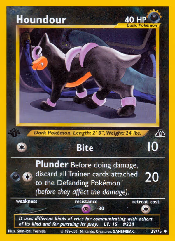 Houndour 39/75 Pokemon card