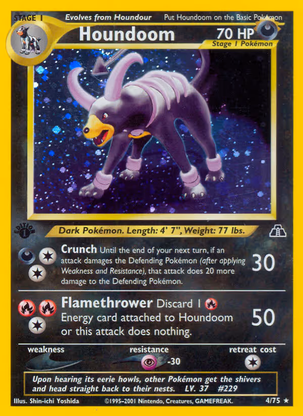 Houndoom 4/75 Pokemon card