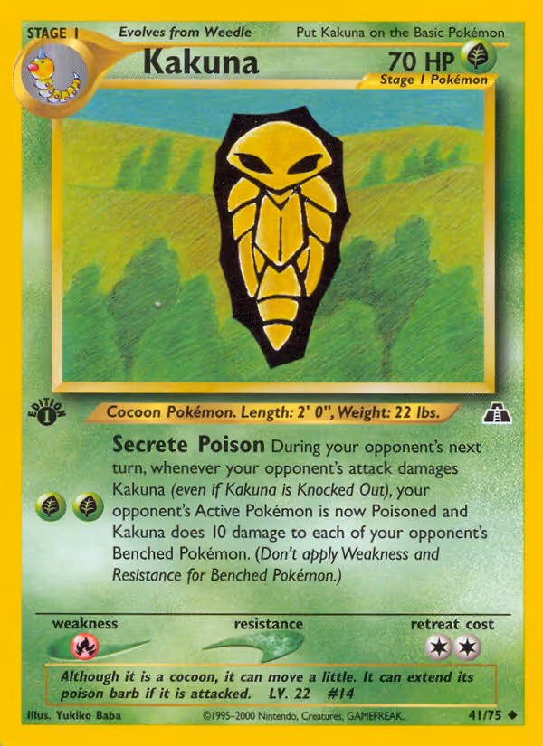 Kakuna 41/75 Pokemon card