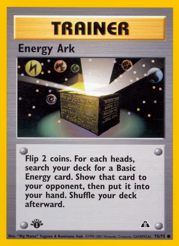 Energy Ark 75/75 Pokemon card