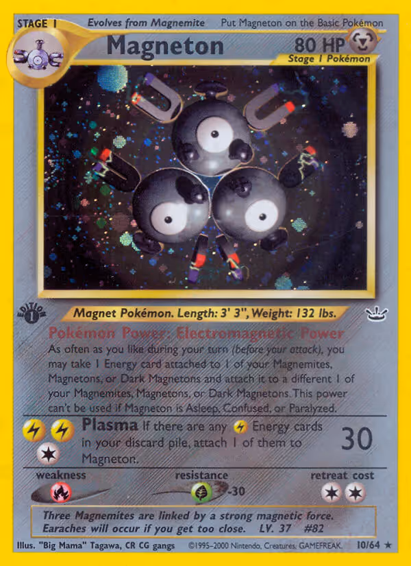 Magneton 10/64 Pokemon card