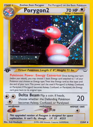 Porygon2 12/64 Pokemon card