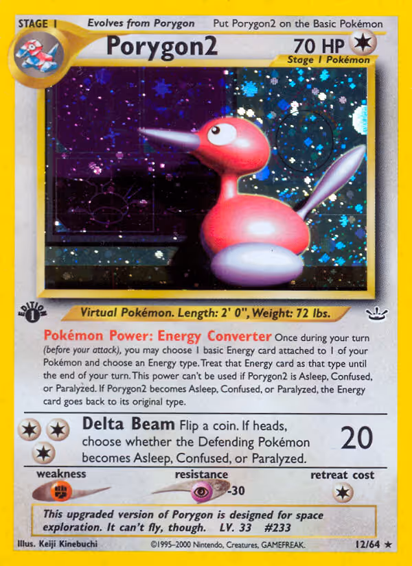 Porygon2 12/64 Pokemon card
