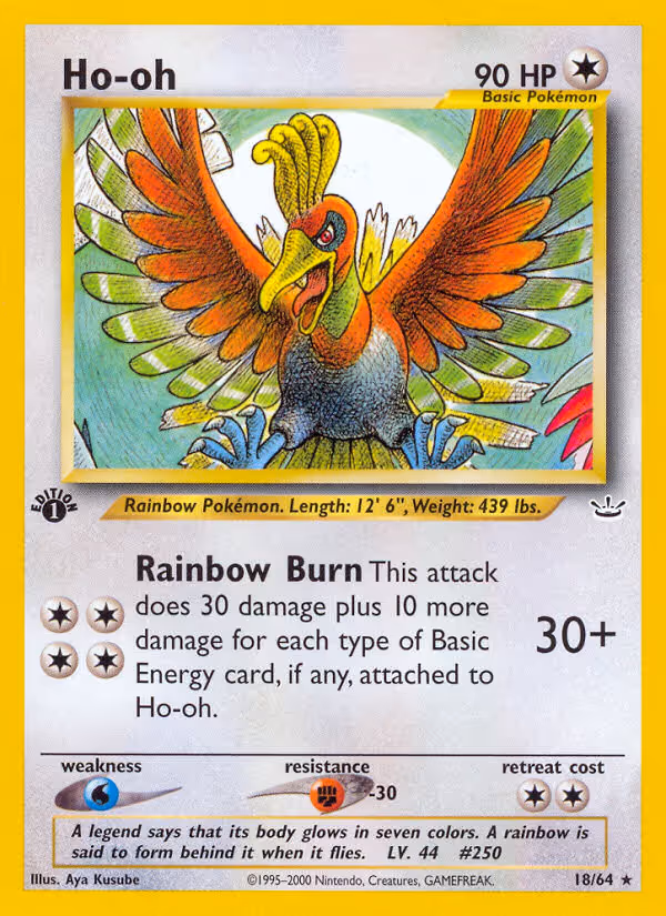 Ho-oh 18/64 Pokemon card