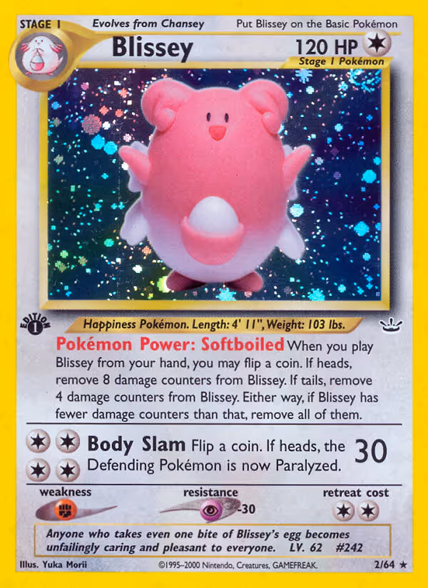 Blissey 2/64 Pokemon card
