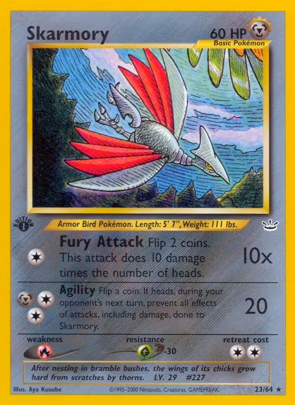 Skarmory 23/64 Pokemon card