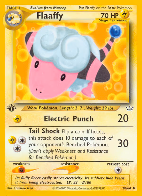 Flaaffy 28/64 Pokemon card
