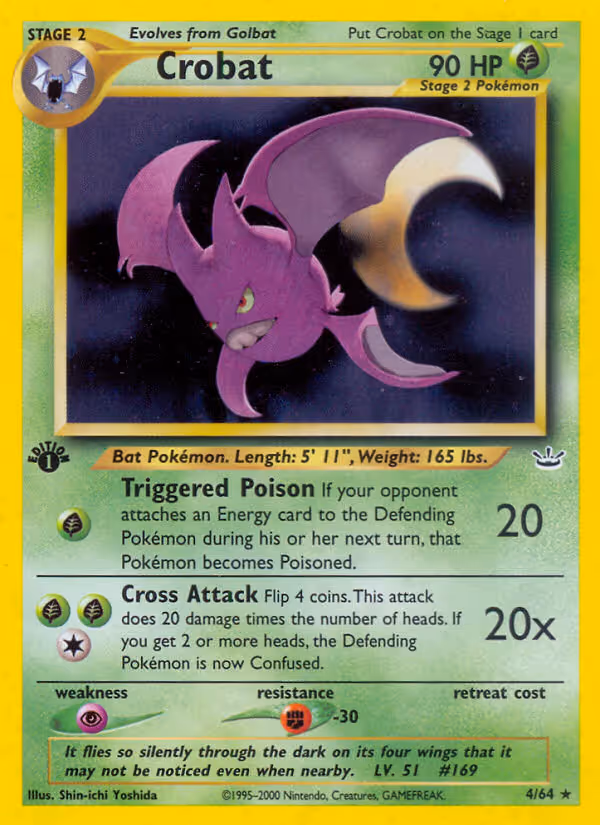 Crobat 4/64 Pokemon card