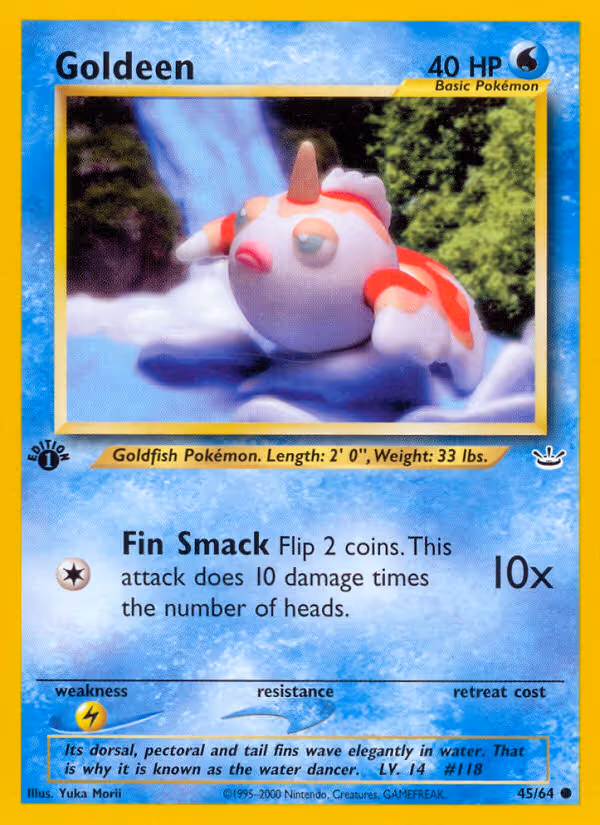 Goldeen 45/64 Pokemon card