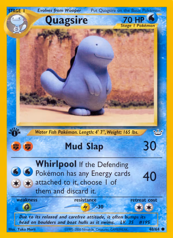 Quagsire 48/64 Pokemon card