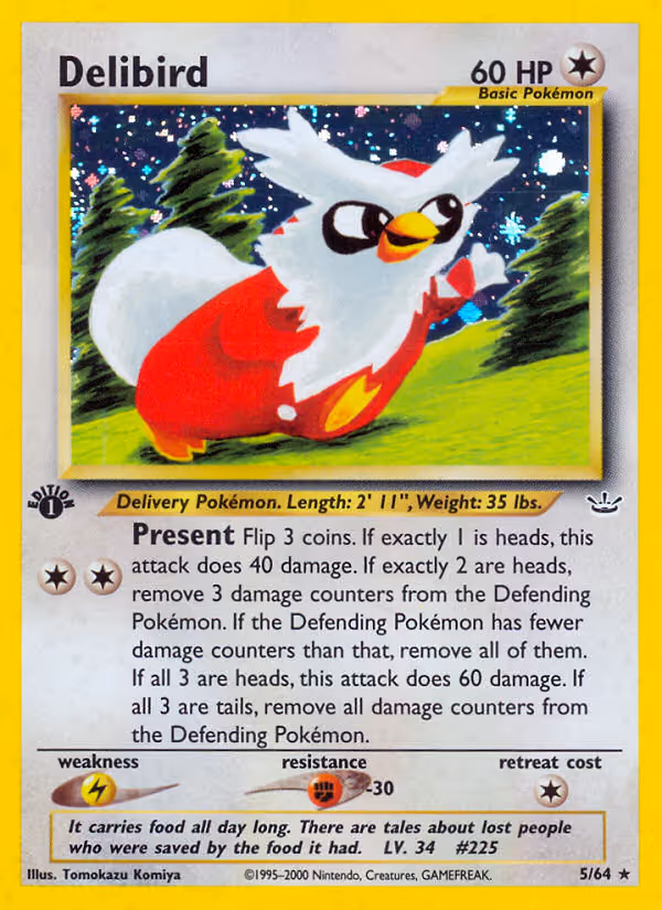 Delibird 5/64 Pokemon card