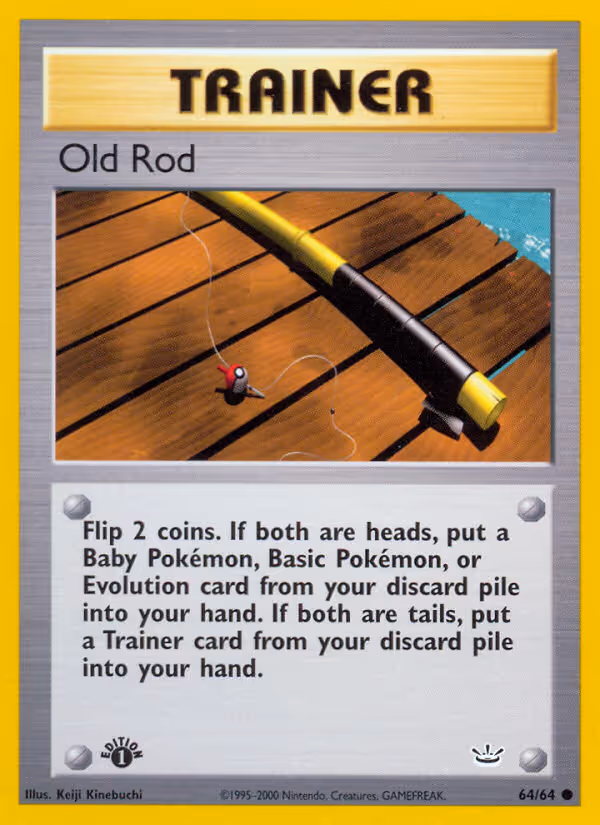 Old Rod 64/64 Pokemon card