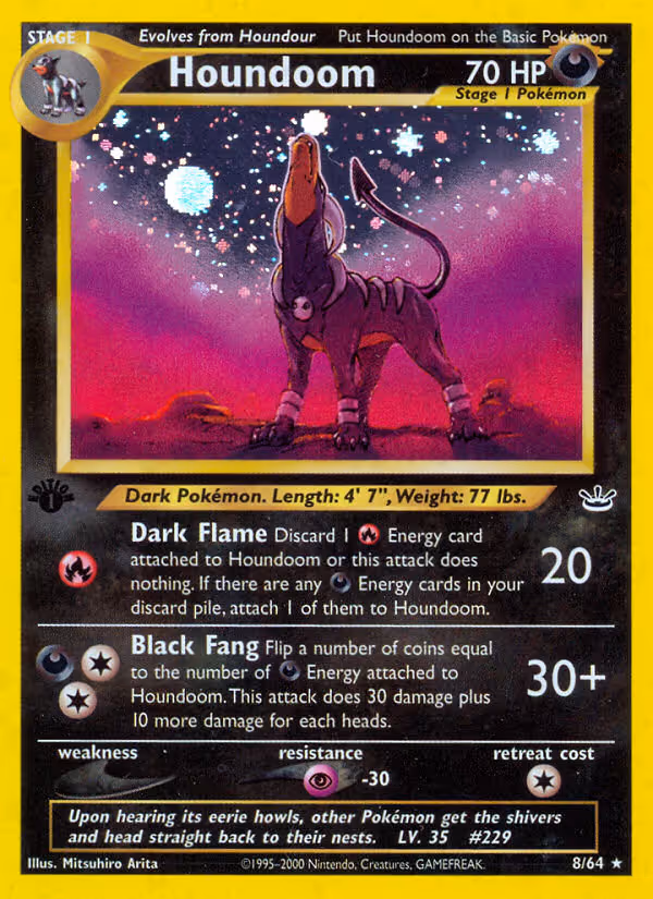 Houndoom 8/64 Pokemon card
