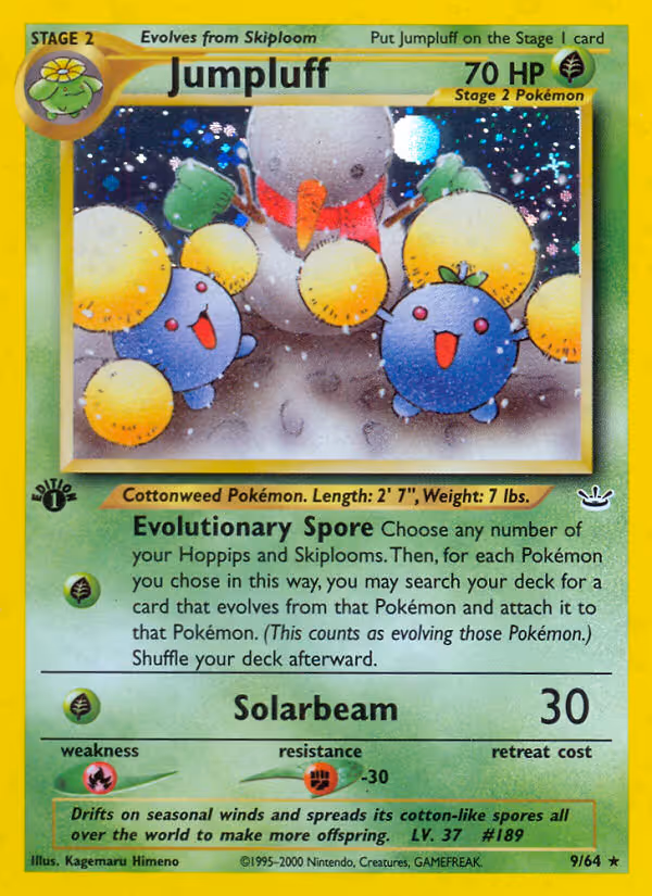 Jumpluff 9/64 Pokemon card