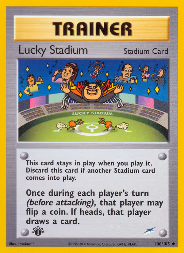 Lucky Stadium 100/105 Pokemon card