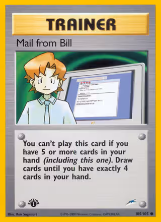 Mail from Bill 105/105 Pokemon card