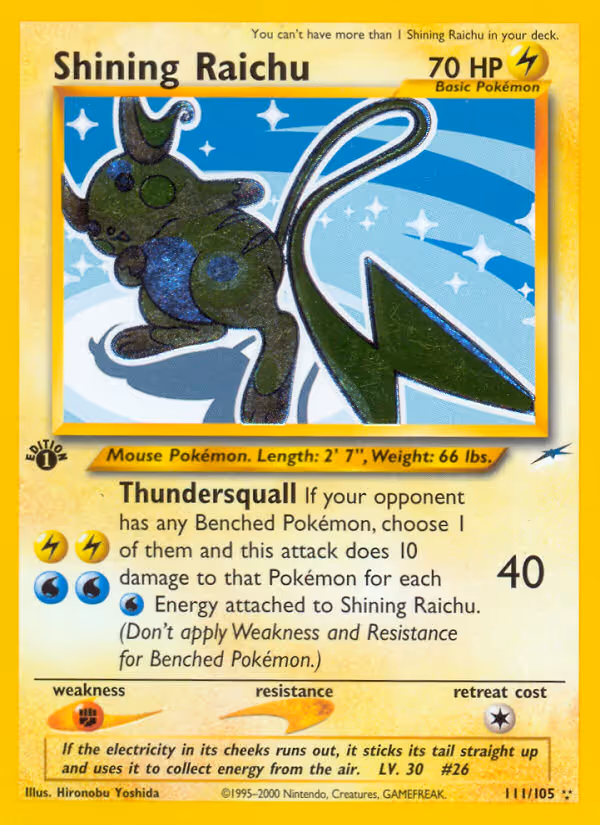 Raichu Pokemon card